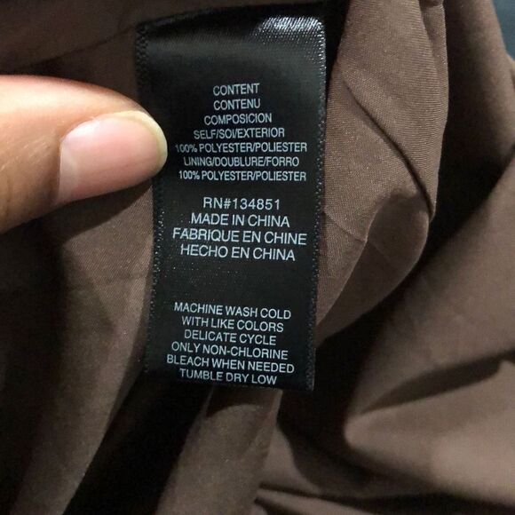 WAYF Dress Womens XL Moment Floral Long Sleeve Swing Mocha Falling Hippie Boho - Picture 4 of 5